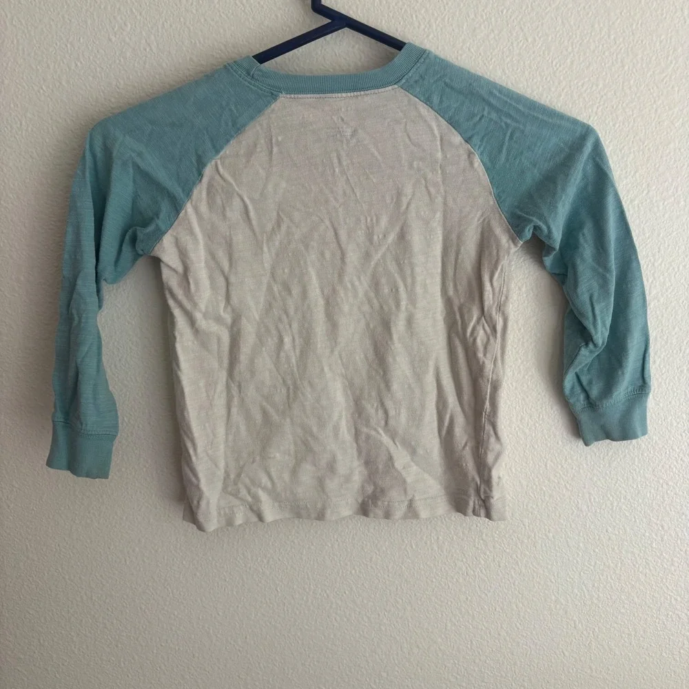 Carters Toddler Boys Space Explorer 1997 Raglan Long Sleeve Graphic Tee 4T Teal